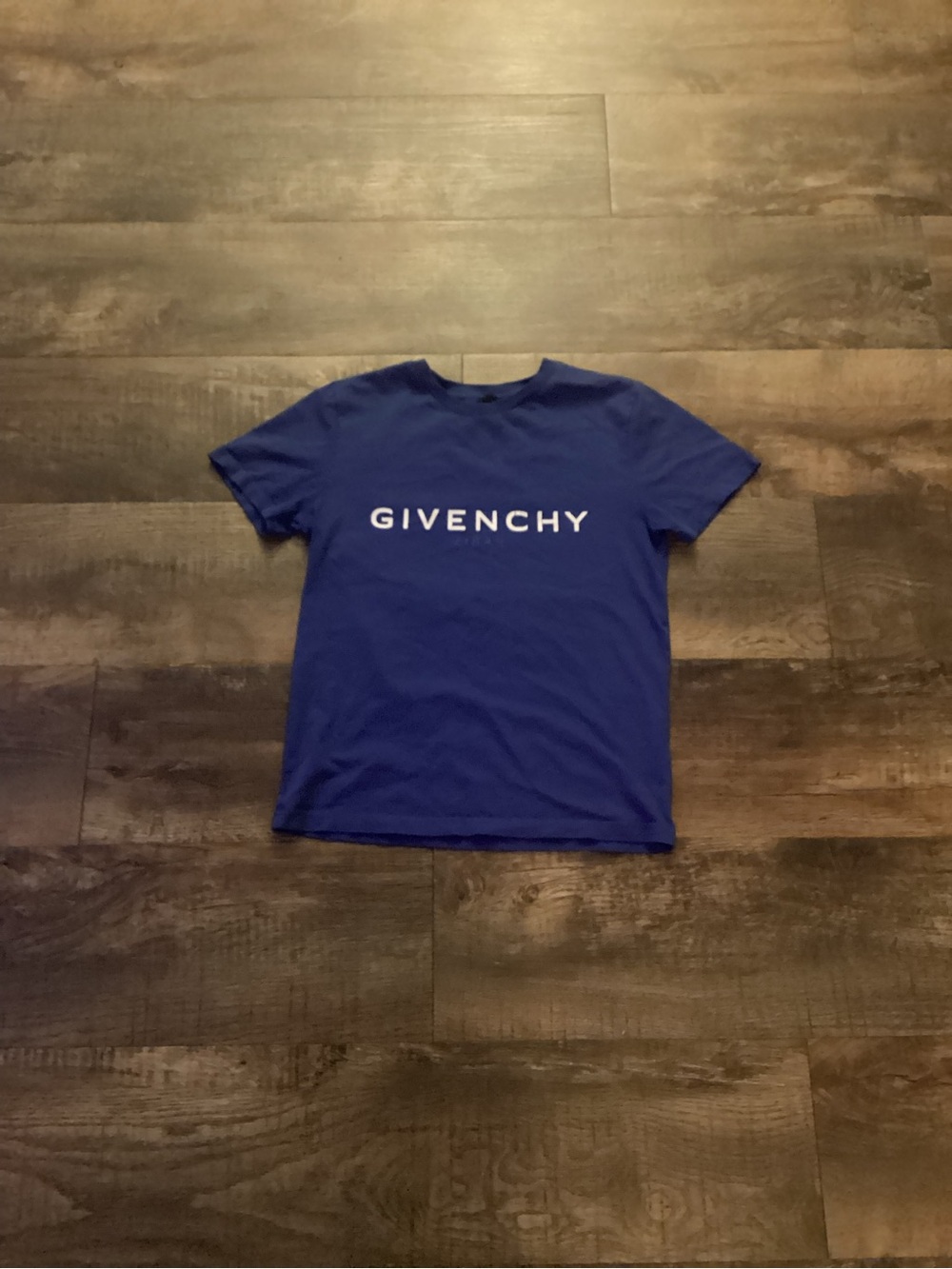 Givenchy Royal Blue Logo Short Sleeve Tee